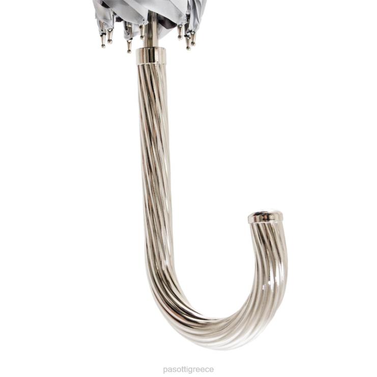 ομπρέλα | PASOTTI 189n 5a003-34 g2 - ομπρέλα με γκρι μαργαριτάρια και λεοπάρ αποτύπωμα 2N6B8404 για άνδρες και γυναίκες